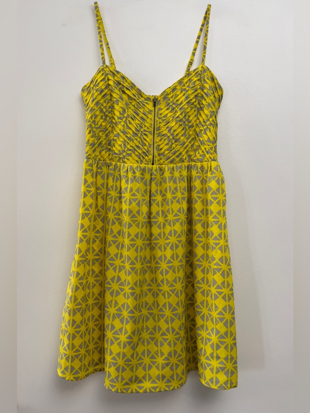 Roxy Yellow Geometric Mini Dress